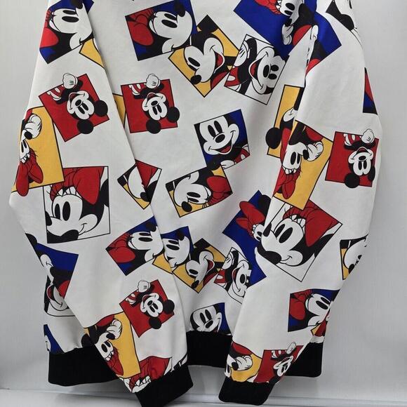Disney Apparel Jacket Zip Up M Long Sleeve Mickey Minnie 62-2 - Picture 3 of 10